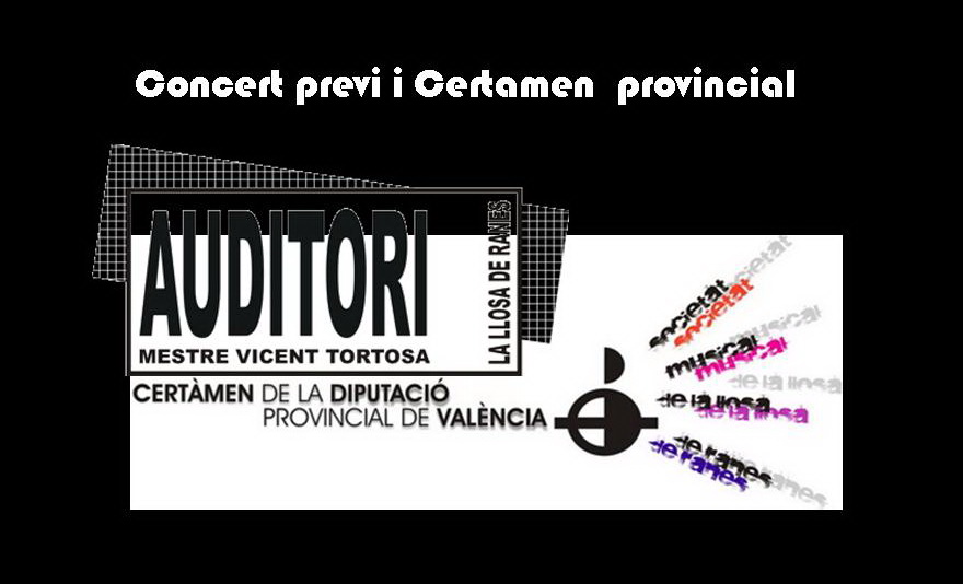 Circular socis: Informació sobre el Certamen provincial i el concert&nbsp;previ