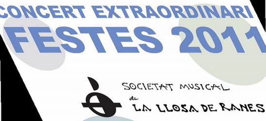 Concert Extraordinari de Festes&nbsp;2011