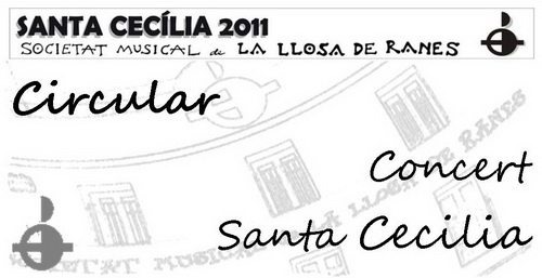 Circular SMLaLlosadeRanes: Concert de Santa Cecilia&nbsp;2011