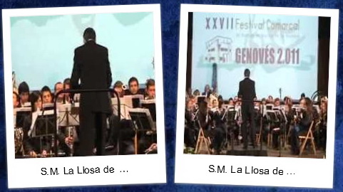 Actuació de la Banda de la Societat Musical de La Llosa de Ranes al XXVII Festival&nbsp;Comarcal