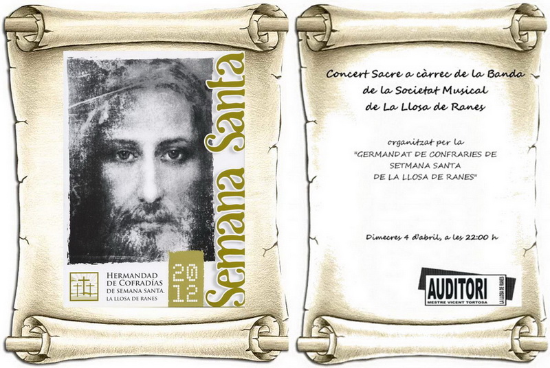 Concert Sacre a càrrec de la Banda de la Societat Musical de La Llosa de&nbsp;Ranes