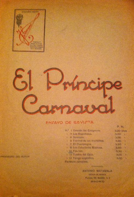 El Principe Carnaval de José&nbsp;Serrano