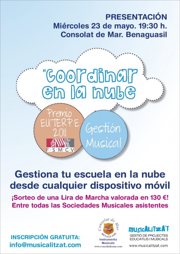 “Coordinar en el núvol”, gestiona la teua escola de música des de qualsevol dispositiu&nbsp;mòbil