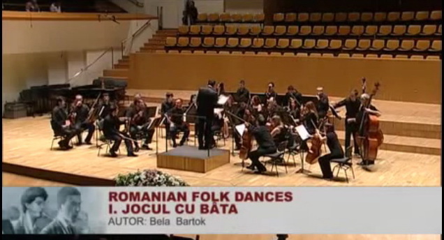 Rumanian Folk Dances, interpretada en l’acte  de tancament de les audicions de la 4ª secció del Certamen de la&nbsp;Diputació