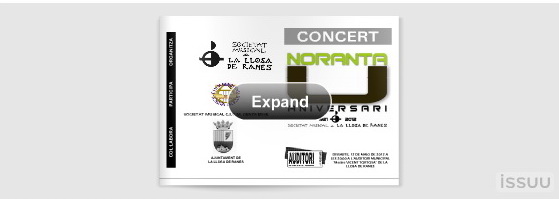 Programa de mà, 91 aniversari de la S.M. de La Llosa de&nbsp;Ranes