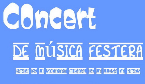 Divendres 20 de juliol, concert de música festera a l’auditori