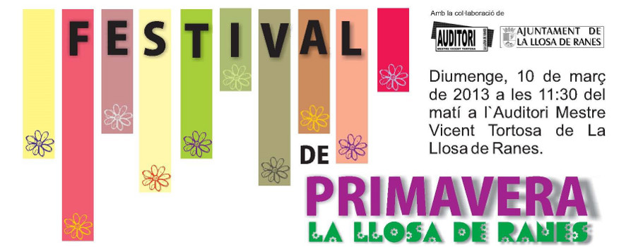 Programa del Festival de Primavera&nbsp;2013
