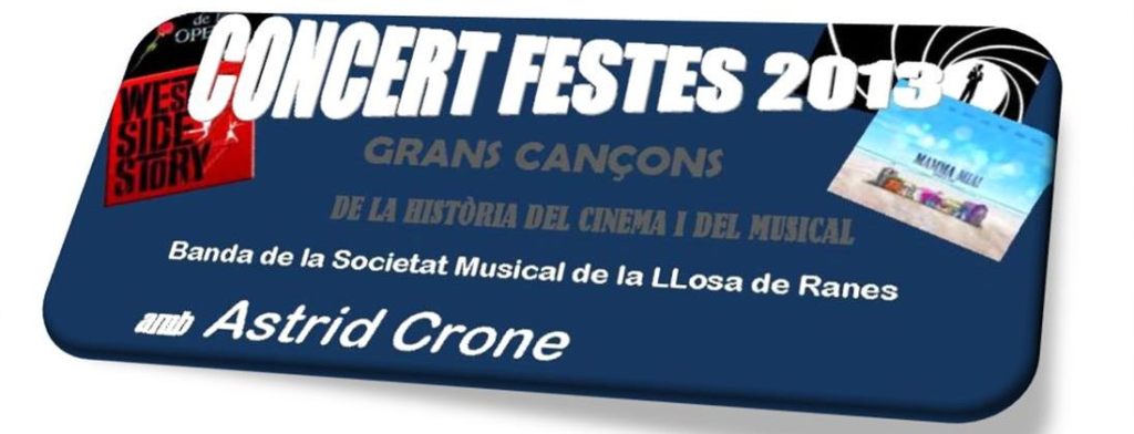 Cartell anunciador del Concert de Festes&nbsp;2013