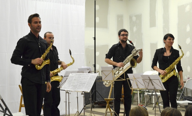 Concert del quartet de saxos de l’AMC a la Trobada de&nbsp;Saxofonistes