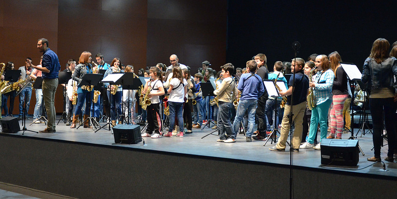 La Trobada concluia amb el concert d’alumnes i de l’Orsaxcova