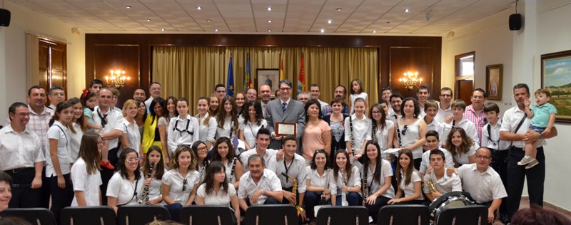 L’Ajuntament rep a la Societat Musical pel premi aconseguit al Certamen&nbsp;Provincial