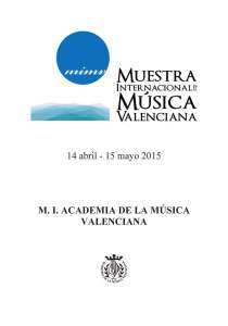 Folleto-mostra de musica valenciana