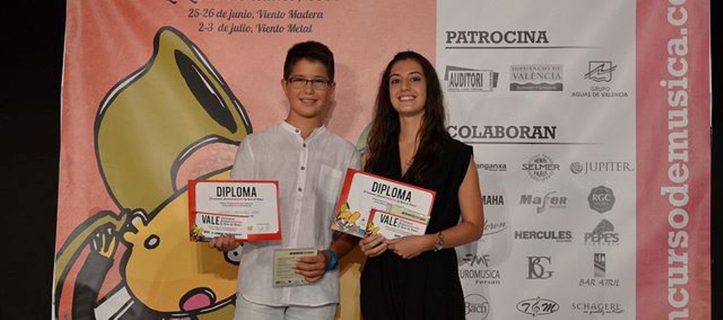 GUANYADORS DEL II CONCURS DE JOVES INTÈRPRETS DE LA LLOSA DE RANES EN LES ESPECIALITATS DE VENT&nbsp;METALL