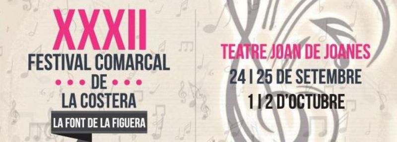 La nostra banda participarà en el XXXII Festival de Bandes de la Costera el diumenge 2&nbsp;d’octubre