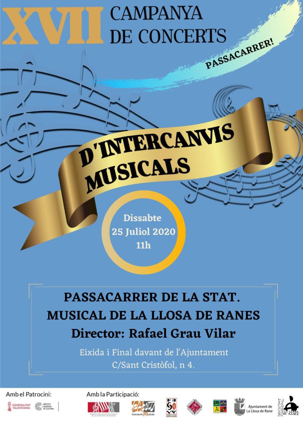 Passacarrer XVII Campanya d’Intercanvis Musicals